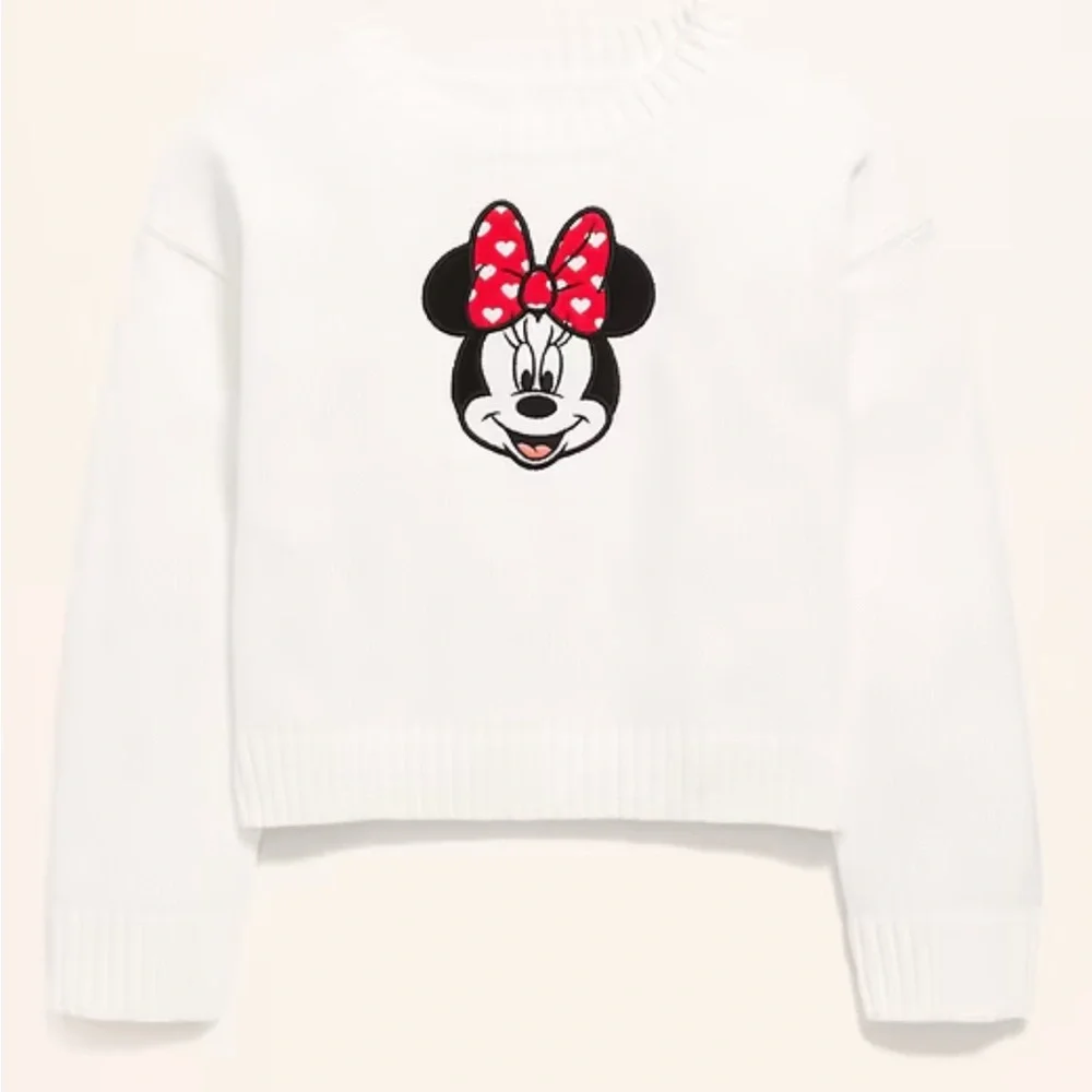 NWT Old Navy x Disney Minnie Mouse Graphic Pullover Sweater - 100% cotton